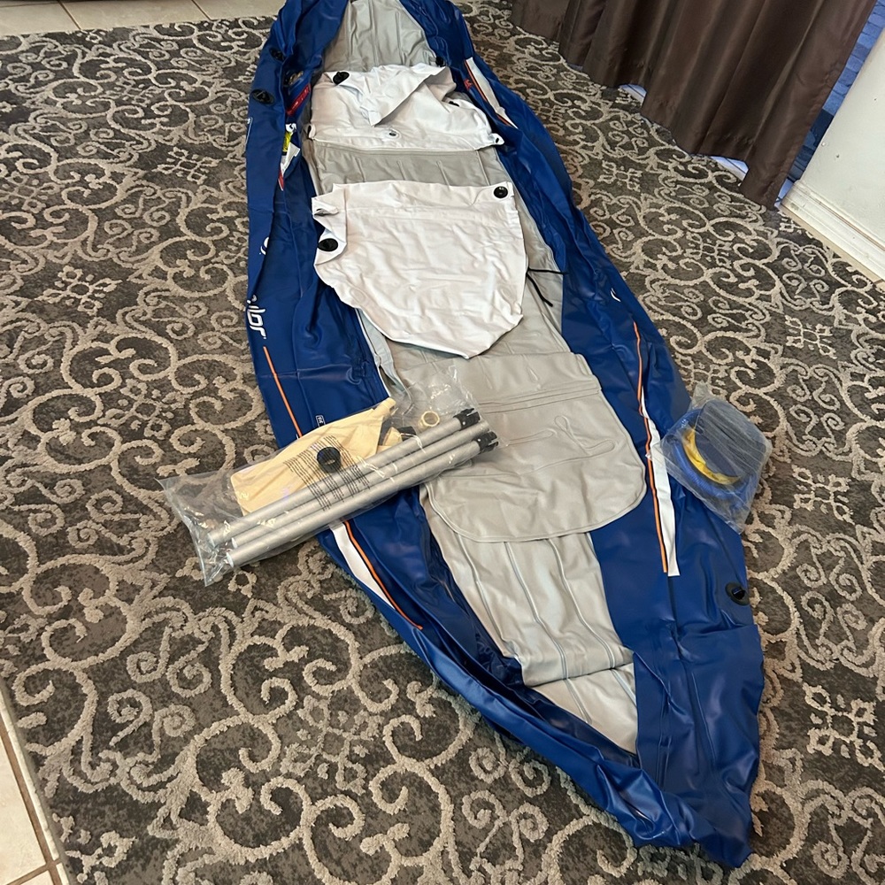 NIB Sevlor Inflatable Kayak. Seats 2 people & holds up to 380 pounds.